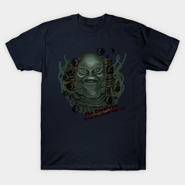 The Creature from the Black Lagoon T-Shirt by KataMartArt